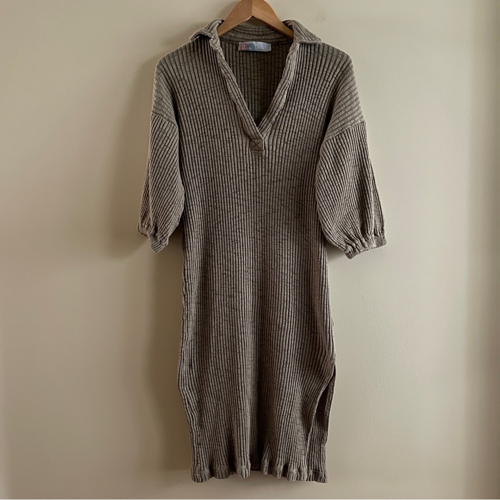 FREE PEOPLE Pacific Maxi Dress In Olive Green Sz Small